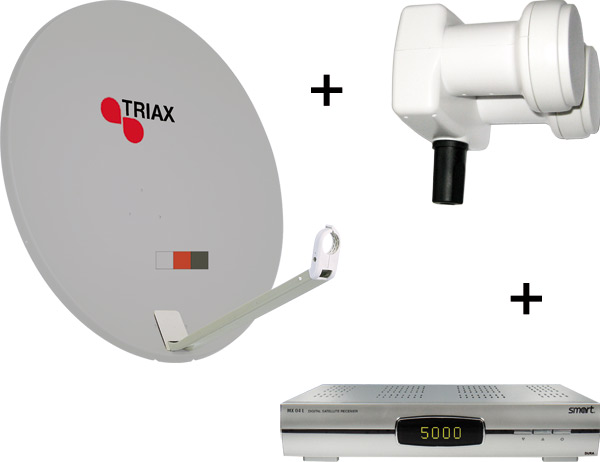 Teilnehmeranlage 78 cm Stahl Spiegel f�r max. 1 Teilnehmer