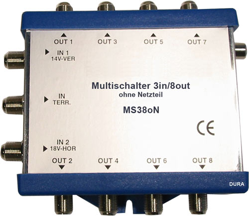Multischalter Type 3 IN/8 OUT o.N.