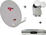 Teilnehmeranlage 78 cm Stahl Spiegel für max. 4 Teilnehmer Teilnehmeranlage 78 cm Stahl Spiegel für max. 4 Teilnehmer