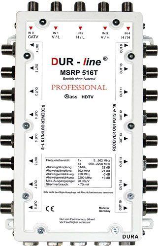 Multischalter MSRP 516T Professional f�r Betrieb ohne Netzteil
