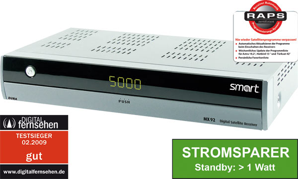 Smart MX 92 HDTV-Receiver