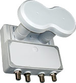 Monoblock Quad 4er LNB Astra/Astra 19.2� + 23.5� f�r 4 Teilnehmer
