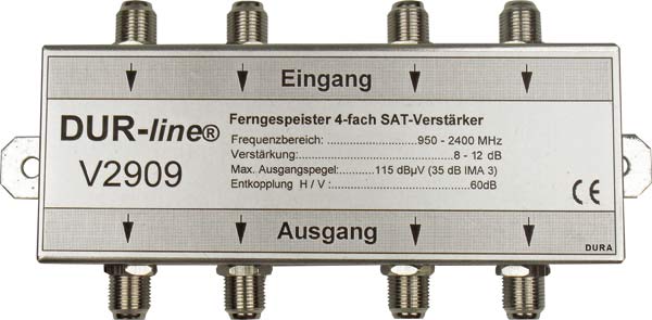 4-fach Qualitäts-SAT-Verstärker 8-12 dB 4-fach Qualitäts-SAT-Verstärker 8-12 dB
