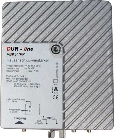 Hausanschlu�verst�rker 34 dB