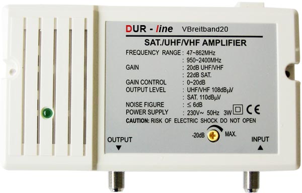 SAT-Breitbandverst�rker 20 dB
