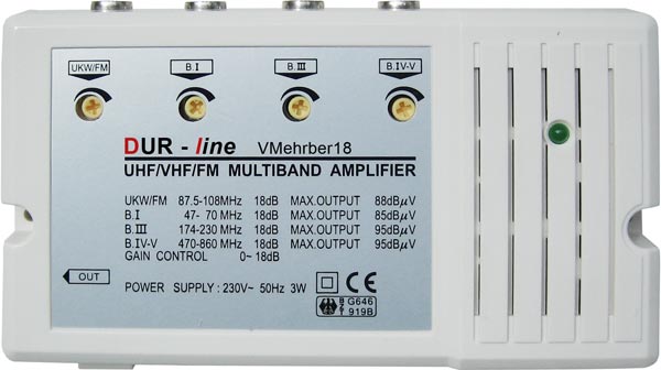 Mehrbereichsverst�rker 18 dB Verst�rkung