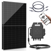 Balkonkraftwerk 800W/1000Wp FB + 5m Kabel - Mini-PV-Anlage 5m Schutzkontakt Kabel