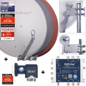 DUR-line Select 75 + Multischalter Blue eco + LNB 