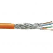 CAT 7 100m starr Orange - Netzwerkkabel 