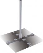 DUR-line Herkules 8PL XL 1,2m - 8-Plattenständer Mast 1,2m