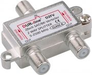 DUR-line D2FV - SAT/BK-Verteiler 2fach