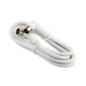 TV Kabel weiss 1,5m Winkel - TV Anschlusskabel 