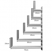 DUR-line WHSF - Stahl-Wandhalter 