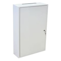 Stahlschrank mit Lochmetall-Rückwand 