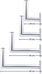 DUR-line WHA - Alu-Wandhalter 