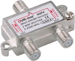 DUR-line D2FV - SAT/BK-Verteiler 2fach