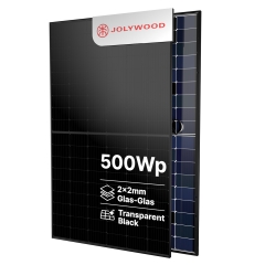 Jolywood JW-HD108N R2-500W - transparent black - PV Modul 