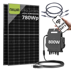 Balkonkraftwerk - 800W/780Wp PV-Modul - Set 