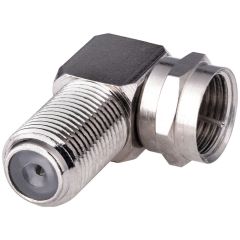 F-Winkelbuchse auf F-Stecker - Adapter 