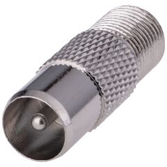 F-Buchse auf IEC-Stecker - Adapter 