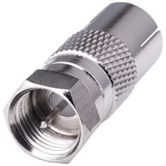 F-Stecker auf IEC-Buchse - Adapter 